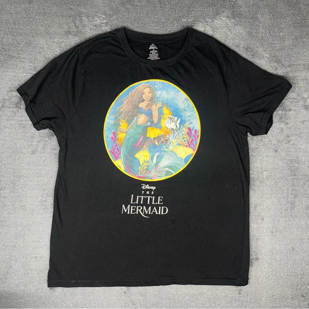 Disney Live Action The Little Mermaid Kidcore Nostalgic Playful Graphic Tee